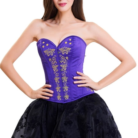 Dadaria Corset Top Renaissance Ladies Fashion Retro Fan Shape U Neck Tight Waist Shaper Women Purple XXL Women
Dadaria Corset Top Renaissance Ladies Fashion Retro Fan Shape U Neck Tight Waist Shaper Women Purple XXL Women