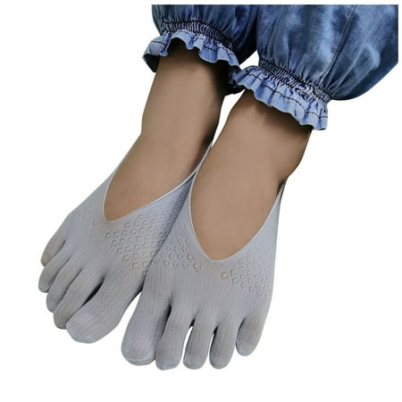 Qufokar Hi Lyte Womens Socks Socks Viscose Solid Split Toe Daily Lady