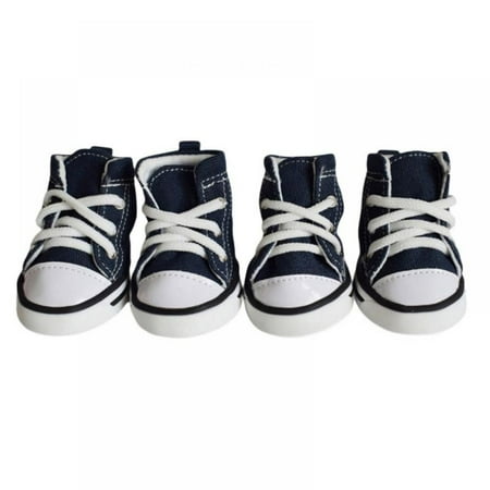 GOODLY 4pcs Pet Dog Shoes Puppy Canvas Sport Shoes Non Slip Causal Shoes Dog Paw Protective Cover for Outdoor Walking
GOODLY 4pcs Pet Dog Shoes Puppy Canvas Sport Shoes Non Slip Causal Shoes Dog Paw Protective Cover for Outdoor Walking