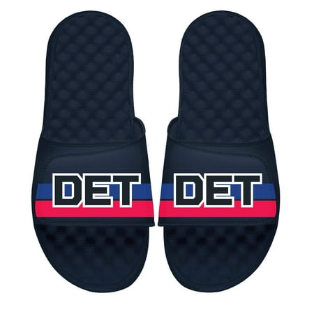 Men s ISlide Navy Detroit Pistons Statement Slide Sandals