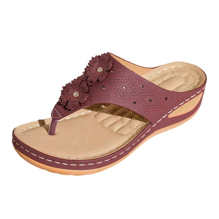 Platform Sandals for Women Platform Wedges Ladies Shoes Wedge Platform Thong Sandals Casual Shoes Beach Shoes Light Soft Sole Thong Flower Flip Flops
Platform Sandals for Women Platform Wedges Ladies Shoes Wedge Platform Thong Sandals Casual Shoes Beach Shoes Light Soft Sole Thong Flower Flip Flops