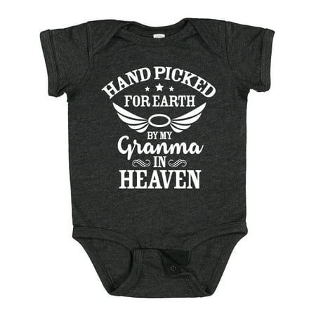 Inktastic Handpicked for Earth by My Granma in Heaven with Angel Wings Gift Baby Boy or Baby Girl Bodysuit
Inktastic Handpicked for Earth by My Granma in Heaven with Angel Wings Gift Baby Boy or Baby Girl Bodysuit