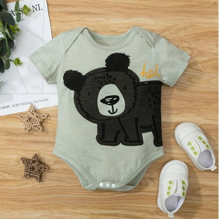 Infant Newborn Baby Girls Boys Cartoon Cute Bodysuit Romper Casual Clothes CHMORA