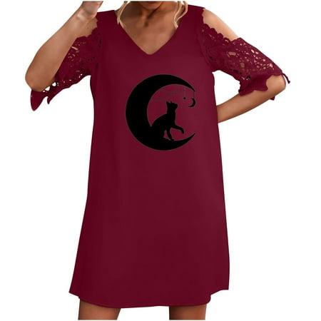 Maxi Dress for Women Sweater Dress Women s Summer Sexy Printed V-Neck Lace Cold Shoulder Short Sleeeve Dresses Maternity Dress for Photoshoot Cocktail Dress Summer Savings Clearance 2023 Red S
Maxi Dress for Women Sweater Dress Women s Summer Sexy Printed V-Neck Lace Cold Shoulder Short Sleeeve Dresses Maternity Dress for Photoshoot Cocktail Dress Summer Savings Clearance 2023 Red S