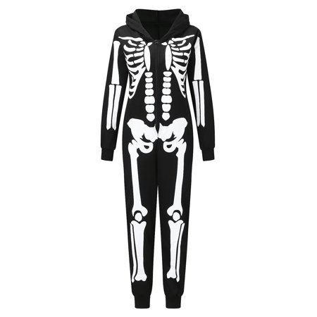 Christmas Gifts Halloween Skeleton Print Hoodie Jumpsuit Pajamas Family Sleepwear Matching Set Polyester Black L
Christmas Gifts Halloween Skeleton Print Hoodie Jumpsuit Pajamas Family Sleepwear Matching Set Polyester Black L