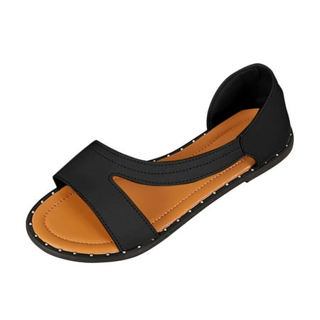 sandals for Women Ladies Fashion Summer Solid Color Open Toe Flat Comfort Beach Casual Sandals PU Dress Sandals for Women Black
sandals for Women Ladies Fashion Summer Solid Color Open Toe Flat Comfort Beach Casual Sandals PU Dress Sandals for Women Black