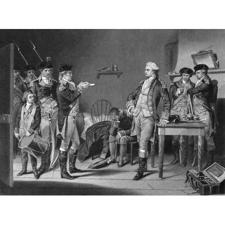 John Andre (1751-1780) Nenglish Soldier Steel Engraving American 1855 Rolled Canvas Art - (24 x 36)