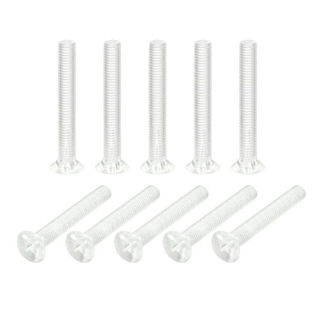 Uxcell M8x60mm Plastic Phillips Machine Screws PC Flat Head Machine Bolts 10 Pack
Uxcell M8x60mm Plastic Phillips Machine Screws PC Flat Head Machine Bolts 10 Pack