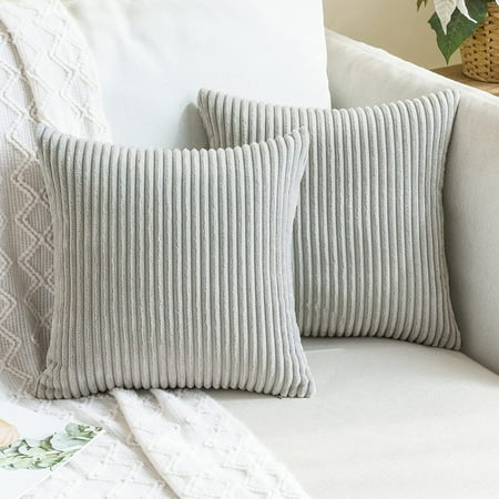 MIULEE Pack of 2 Corduroy Pillow Covers 16x16 Inch Soft Decorative Square Throw Pillow Covers Silver Grey Pillowcases for Couch Sofa Bedroom Car
MIULEE Pack of 2 Corduroy Pillow Covers 16x16 Inch Soft Decorative Square Throw Pillow Covers Silver Grey Pillowcases for Couch Sofa Bedroom Car