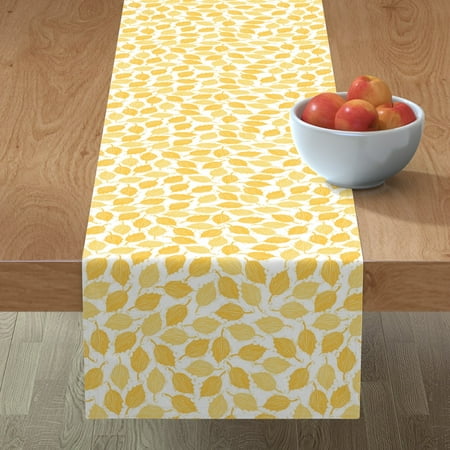 Cotton Sateen Table Runner 72 - Butter Yellow Leaves Autumn Botanical Nature Fall Woodland Print Custom Table Linens by Spoonflower
Cotton Sateen Table Runner 72 - Butter Yellow Leaves Autumn Botanical Nature Fall Woodland Print Custom Table Linens by Spoonflower