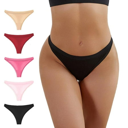 YIWEI 5 Pack Womens Seamless Thong Underwear Breathable G-string Briefs Panty Panties Multicolor L
YIWEI 5 Pack Womens Seamless Thong Underwear Breathable G-string Briefs Panty Panties Multicolor L