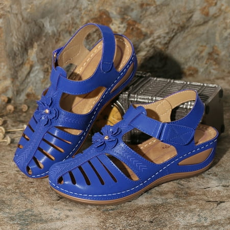 Aayomet Womens Wedge Sandals & Shoes Flower Hollow Vintage Sandals Bohimian Loop Hook Wedge Womens Out Ladies Women s sandals Blue 10
Aayomet Womens Wedge Sandals & Shoes Flower Hollow Vintage Sandals Bohimian Loop Hook Wedge Womens Out Ladies Women s sandals Blue 10