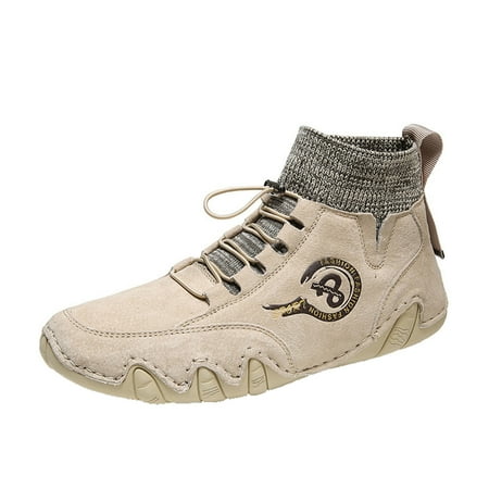 Mens Shoes Fashion Round Toe Short Ankle Boots Breathable Socks Shoes Autumn and Winter Ankle Boots Outdoor Non-Slip Short Ankle Boots Casual Lace-Up Winter Boots Dress Shoes for Me
Mens Shoes Fashion Round Toe Short Ankle Boots Breathable Socks Shoes Autumn and Winter Ankle Boots Outdoor Non-Slip Short Ankle Boots Casual Lace-Up Winter Boots Dress Shoes for Me