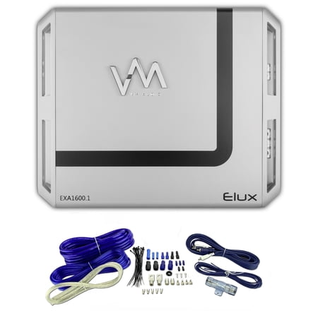 VM Audio EXA1600.1 1600W 1 Channel Car Amplifier + Blue 4 Gauge Wiring Kit VM Audio EXA1600.1 1600W 1 Channel Car Amplifier + Blue 4 Gauge Wiring Kit