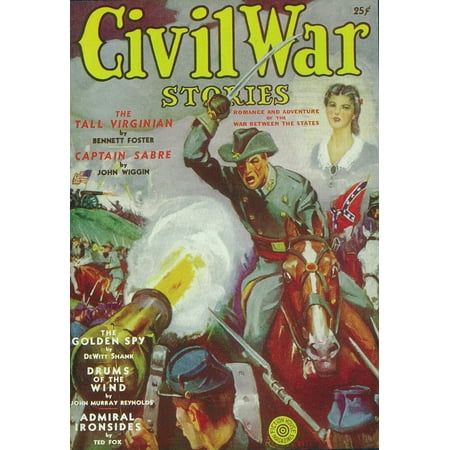 Canvas PrintCivil War Stories (Pulp) (1940) Laminated Movie Stretched Canvas 10 x 14