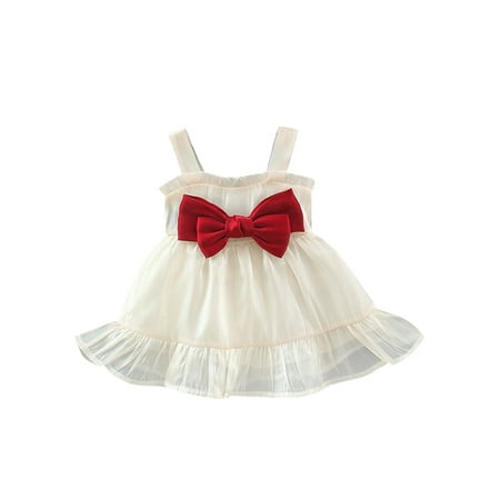Zervatek Infant Baby Girls Princess Dress Cute Bowknot Patchwork Sleeveless Sling Ruffles Hem Dress Summer Zipper Back Sweet Dress
Zervatek Infant Baby Girls Princess Dress Cute Bowknot Patchwork Sleeveless Sling Ruffles Hem Dress Summer Zipper Back Sweet Dress
