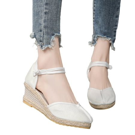 Sandals Women Fashion Women Summer Weave Wedges Breathable Elastic Band Round Toe Sandals Comfortable Beach Shoes
Sandals Women Fashion Women Summer Weave Wedges Breathable Elastic Band Round Toe Sandals Comfortable Beach Shoes