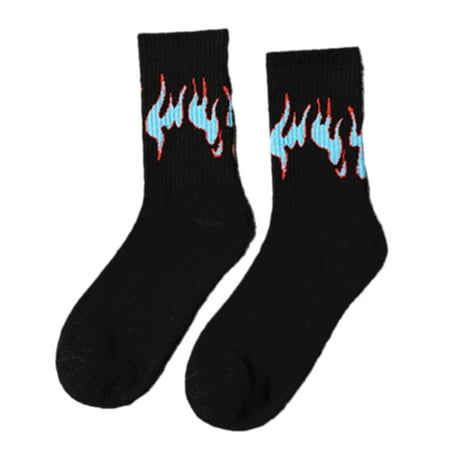 Japanese Style Women Harajuku Cotton Crew Socks Hip Hop Contrast Color Flame Print Skateboard Ribbed Mid Tube Hosiery
Japanese Style Women Harajuku Cotton Crew Socks Hip Hop Contrast Color Flame Print Skateboard Ribbed Mid Tube Hosiery