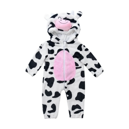 TOPGOD Winter Baby Boys Girls Jumpsuits Hooded Cow Printing Long Sleeve Zipper Jumpsuits Outwear
TOPGOD Winter Baby Boys Girls Jumpsuits Hooded Cow Printing Long Sleeve Zipper Jumpsuits Outwear