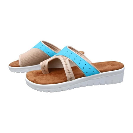 House Shoes For Women House Slippers New Style Flat Sandals Comfortable Ladies Summer Beach Shoes With Ergonomic Soles Flip Flops Blue
House Shoes For Women House Slippers New Style Flat Sandals Comfortable Ladies Summer Beach Shoes With Ergonomic Soles Flip Flops Blue
