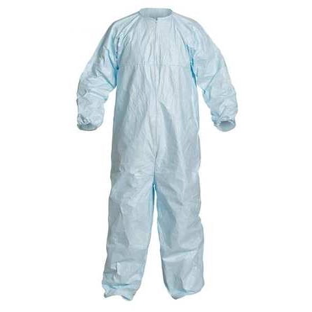 Collared Coveralls Blue M Elastic PK25