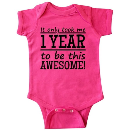 Inktastic 1 year to be this awesome Gift Baby Boy or Baby Girl Bodysuit