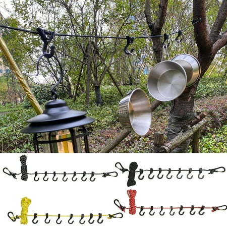 harmtty Laundry Drying Rope Adjustable Stretchy Windproof with 7 Clips Portable Outdoor Camping Clothesline for Home
harmtty Laundry Drying Rope Adjustable Stretchy Windproof with 7 Clips Portable Outdoor Camping Clothesline for Home