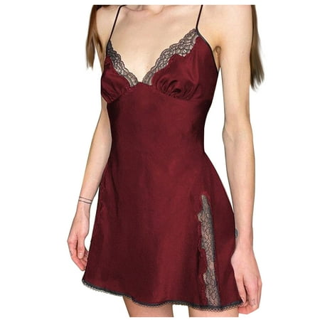 Babydoll Nightgown Chemises Lace V-Neck Slip Sleep Dress Sleepwear Lingerie Dress Sexy Solid Nightdress
Babydoll Nightgown Chemises Lace V-Neck Slip Sleep Dress Sleepwear Lingerie Dress Sexy Solid Nightdress