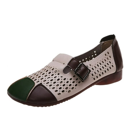 A0624 Sehao Fashionable Summer Women Pumps Hollow Breathable Buckle Flat Bottom Color Block Casual And Comfortable PU Beige
A0624 Sehao Fashionable Summer Women Pumps Hollow Breathable Buckle Flat Bottom Color Block Casual And Comfortable PU Beige