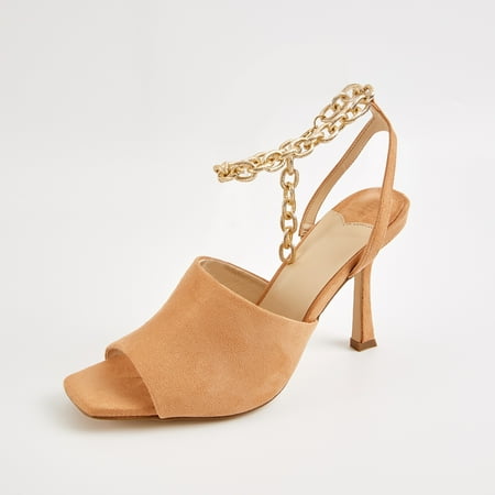 Women‘s Ankle Strap Sandals Metal Chain Stiletto Heels Open Toe Square Toe High Heels Women‘s Solid Color Pumps
Women‘s Ankle Strap Sandals Metal Chain Stiletto Heels Open Toe Square Toe High Heels Women‘s Solid Color Pumps