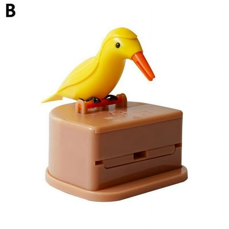 TAOYUN Small Bird Automatic Toothpick Dispenser Toothpick Container Toothpick Holder Storage Box Press Type Fun Practical Gift for Children Parents W3Y5
TAOYUN Small Bird Automatic Toothpick Dispenser Toothpick Container Toothpick Holder Storage Box Press Type Fun Practical Gift for Children Parents W3Y5