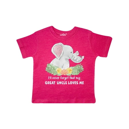 Inktastic I ll Never Forget That My Great Uncle Loves Me Cute Elephant Gift Toddler Boy or Toddler Girl T-Shirt
Inktastic I ll Never Forget That My Great Uncle Loves Me Cute Elephant Gift Toddler Boy or Toddler Girl T-Shirt
