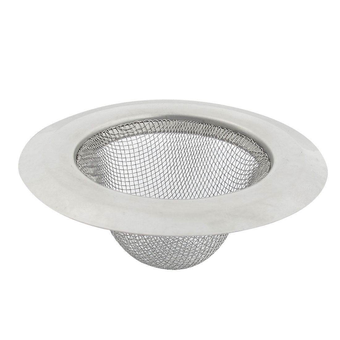 90mm Diameter Wire Mesh Ground Floor Sink Drain Strainer Silver Tone