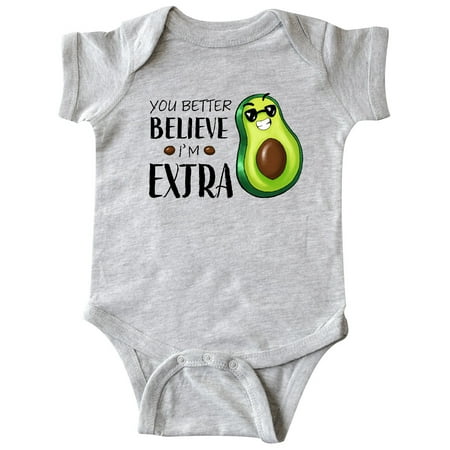 Inktastic You Better Believe I m Extra- Funny Avocado Guacamole Gift Baby Boy or Baby Girl Bodysuit
Inktastic You Better Believe I m Extra- Funny Avocado Guacamole Gift Baby Boy or Baby Girl Bodysuit
