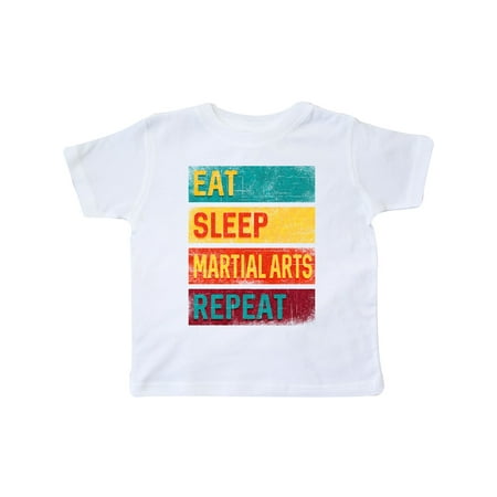 Inktastic Eat Sleep Martial Arts Repeat Gift Toddler Boy or Toddler Girl T-Shirt