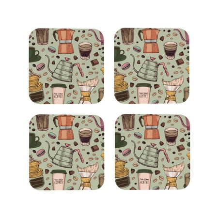 Pofeuu Coffee Makers Macaroons Chocolate Print Coasters for Drinks 4Pack PU Leather Coasters Bar Drink Coasters for Tabletop Protection Furniture from Damage-Square
Pofeuu Coffee Makers Macaroons Chocolate Print Coasters for Drinks 4Pack PU Leather Coasters Bar Drink Coasters for Tabletop Protection Furniture from Damage-Square