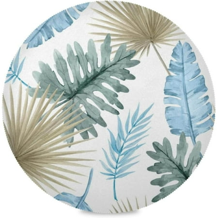 Hyjoy Tropical Palm Leaves Round Placemats Durable Non-Slip Table Mat Heat and Stain Resistant Placemat for Kitchen Table Decoration Outdoor BBQ Activities(4PCS)
Hyjoy Tropical Palm Leaves Round Placemats Durable Non-Slip Table Mat Heat and Stain Resistant Placemat for Kitchen Table Decoration Outdoor BBQ Activities(4PCS)