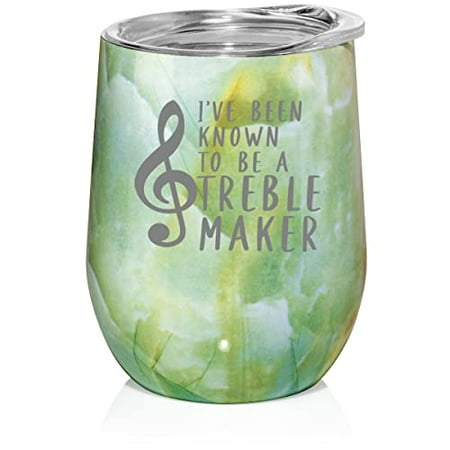 12 oz Double Wall Vacuum Insulated Stainless Steel Stemless Wine Tumbler Glass Coffee Travel Mug With Lid Treble Maker Funny Music Teacher (Turquoise Green Marble)
12 oz Double Wall Vacuum Insulated Stainless Steel Stemless Wine Tumbler Glass Coffee Travel Mug With Lid Treble Maker Funny Music Teacher (Turquoise Green Marble)