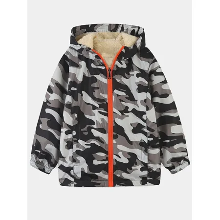 GEDER-FA1pc Boys Casual Camouflage Print Zipper Hooded Jacket Cardigan Collar Thermal Fleece Jacket For Winter
GEDER-FA1pc Boys Casual Camouflage Print Zipper Hooded Jacket Cardigan Collar Thermal Fleece Jacket For Winter