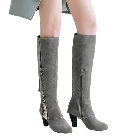 Qufokar Snow Boots Women Size 7 Wide Knee High Boots for Women Zip Up Women S Autumn And Winter Thick High Heels Round Head Side Zipper Fashion Handsome Retro High Boots Knee High Boots
Qufokar Snow Boots Women Size 7 Wide Knee High Boots for Women Zip Up Women S Autumn And Winter Thick High Heels Round Head Side Zipper Fashion Handsome Retro High Boots Knee High Boots