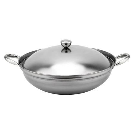 NUOLUX Wok Pan Pan Steel Pot Stainless Wok Paella Pot Cooking Korean Fry Hot Induction Stirramen Stove Lid Bottom Kitchen
NUOLUX Wok Pan Pan Steel Pot Stainless Wok Paella Pot Cooking Korean Fry Hot Induction Stirramen Stove Lid Bottom Kitchen