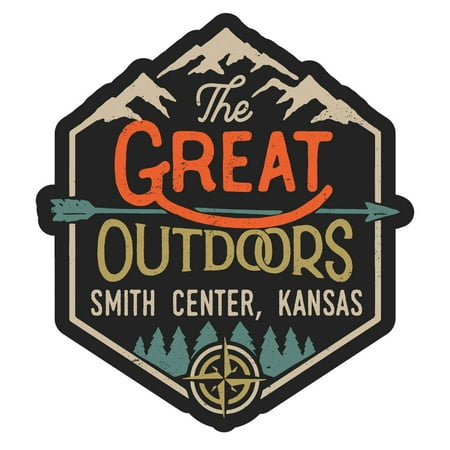 Smith Center Kansas The Great Outdoors Design 4-Inch Magnet