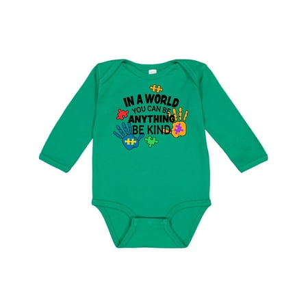 Inktastic In a World You Can Be Anything Be Kind Autism Awareness Gift Baby Boy or Baby Girl Long Sleeve Bodysuit
Inktastic In a World You Can Be Anything Be Kind Autism Awareness Gift Baby Boy or Baby Girl Long Sleeve Bodysuit
