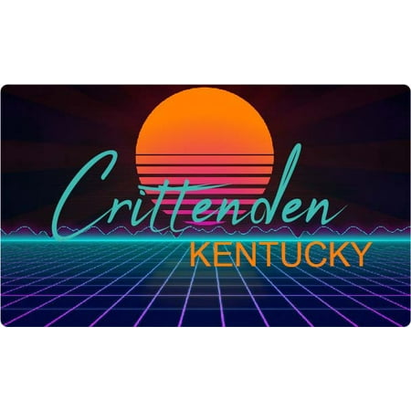 Crittenden Kentucky 4 X 2.25-Inch Fridge Magnet Retro Neon Design
