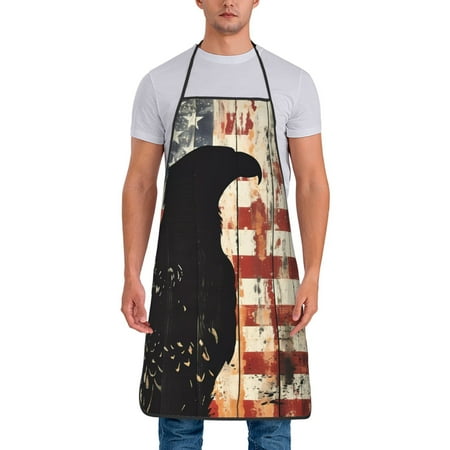 Lukts Wood Grain Bald Eagle Print Unisex Tie-Up Aprons Bibs for Chef Kitchen Grill Beverage Shop
Lukts Wood Grain Bald Eagle Print Unisex Tie-Up Aprons Bibs for Chef Kitchen Grill Beverage Shop