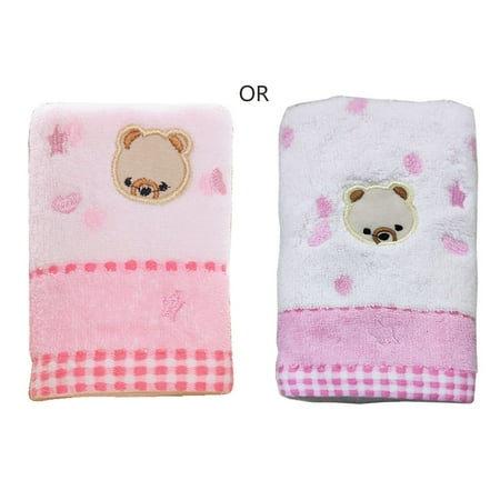 Kindergarten Pure Cotton Cartoon Bear Children Small Square Towel 25x50cm
