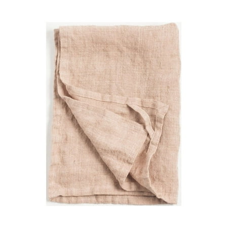 Stone Washed Linen Tea Towel - Blush - 18 x 26