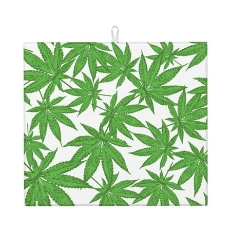 Kitchen Drying Mat Marijuana Leaf (4) Tableware Absorbent Pad For Kitchen Countertop (16 X18 )
Kitchen Drying Mat Marijuana Leaf (4) Tableware Absorbent Pad For Kitchen Countertop (16 X18 )