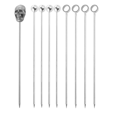 9Pcs Cocktail Needle Bar Party Decor Fruit-Pick Sticks Bartending Tool