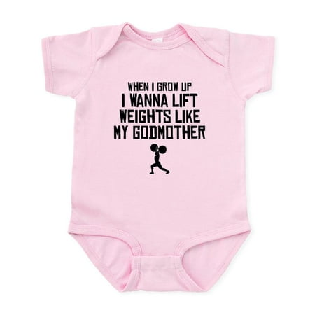 CafePress - Lift Weights Like My Godmother Body Suit - Baby Light Bodysuit Size Newborn - 24 Months
CafePress - Lift Weights Like My Godmother Body Suit - Baby Light Bodysuit Size Newborn - 24 Months